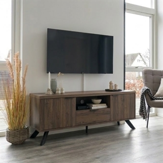 Arno TV-bord | Røget finish m. industrielt design